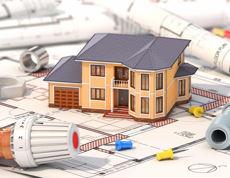 Casa con planos